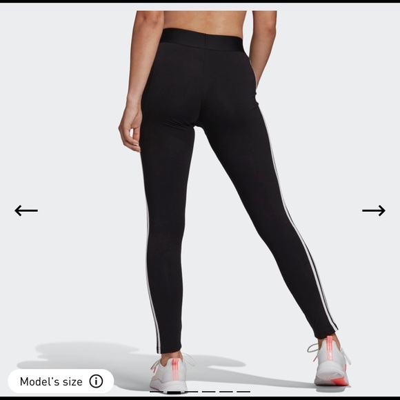 Adidas 3 stripe leggings - Picture 2 of 6
